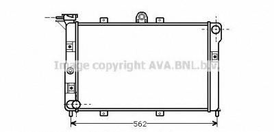 AVA QUALITY COOLING al2012 -  Радиатор, охлаждение двигателя